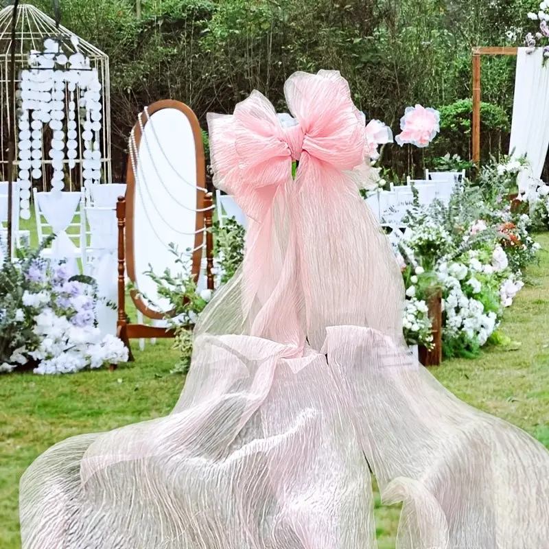 Large Lace Bow, 180cm Extra Large Bow, Perfect for Wedding Chair Backs, Party Backgrounds, Birthdays, Home Decor Aesthetics