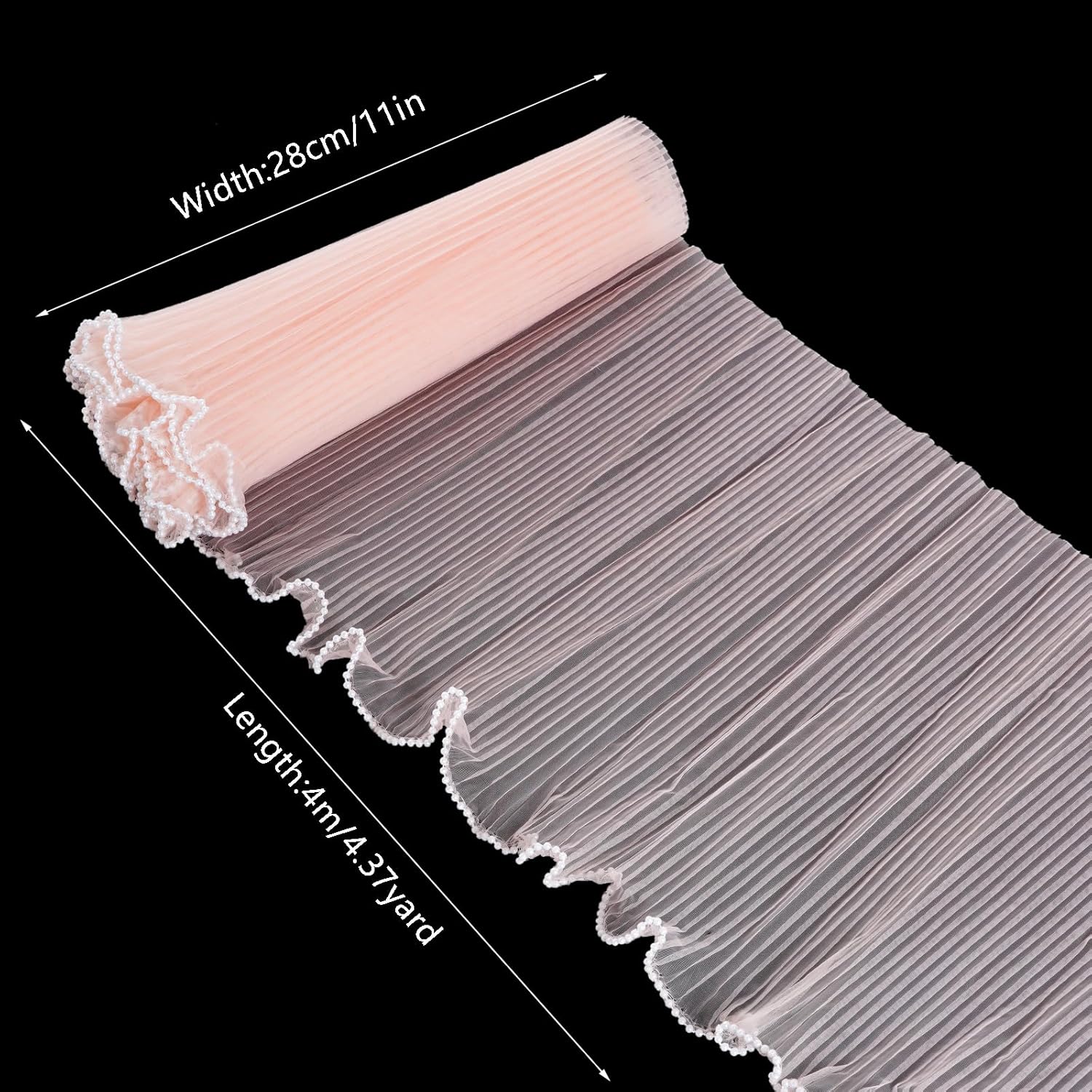 3 4.37 Yard Flower Wrapping Mesh Paper Mesh Wrapping Paper   Edge Bouquet Packaging Paper Wrinkled Translucent for Mother's Day Valentine's Day Florist Wedding