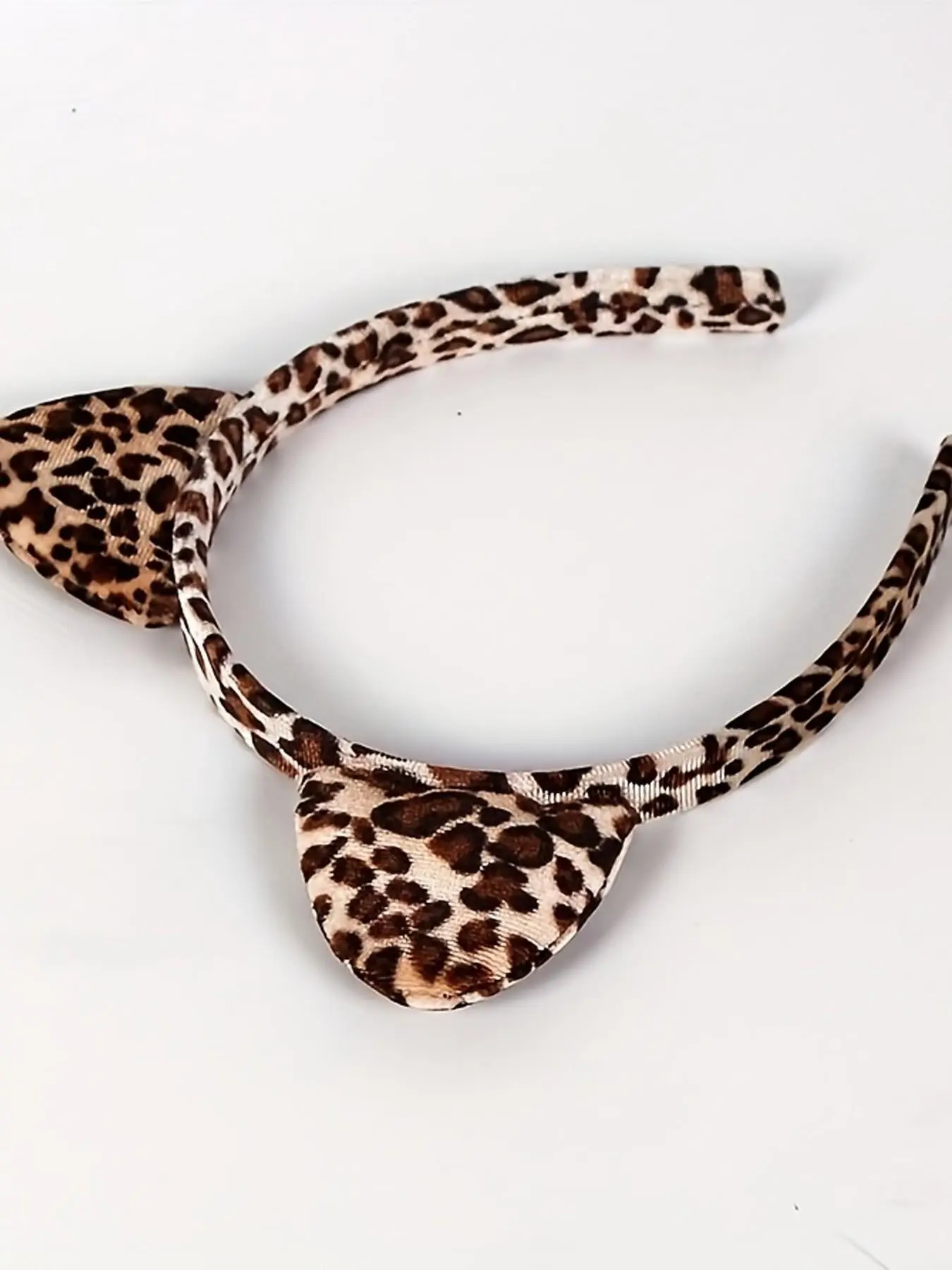 Colorful Leopard Print Ear Headband, Cute Animal Ears Hair Hoop for Women & Girls, Soft Plush Headpiece for Cosplay, Halloween Party, Daily Fun