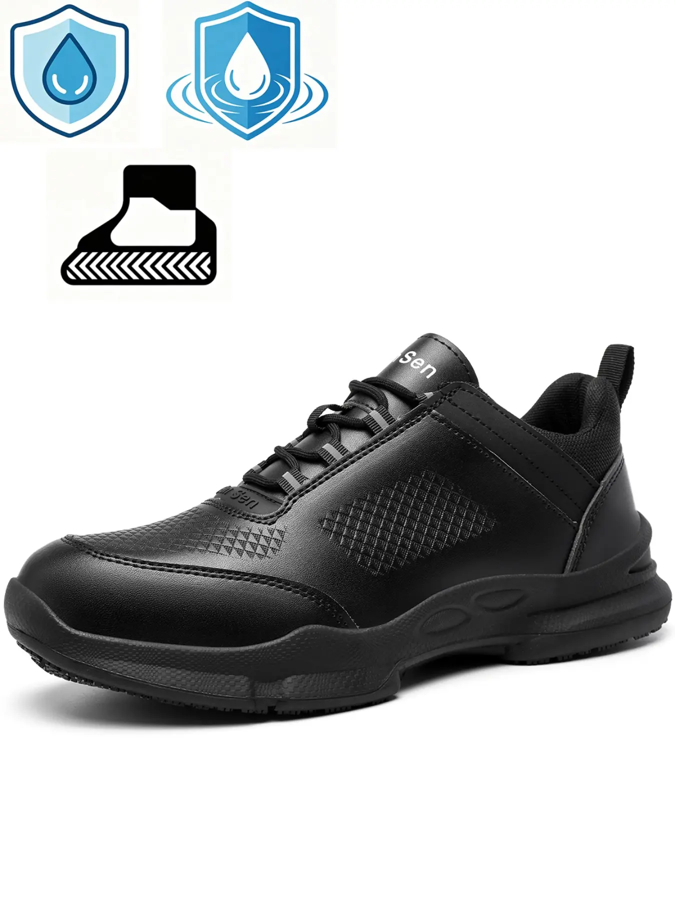 Chef Shoes, Waterproof Oil-Resistant Non-Slip Kitchen Shoes, Durable Lightweight Work Boots, Rubber Sole, Restaurant Catering Service, Footwear, Safety Chef Shoes