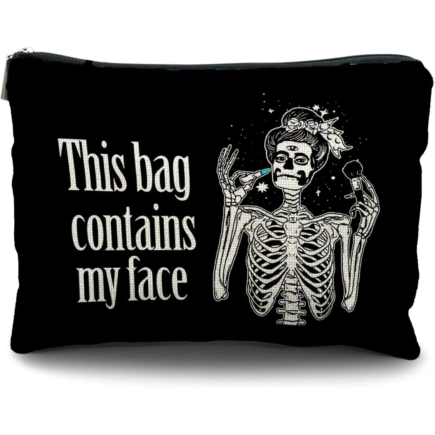 Goth makeup bag, Halloween Gothic Witchy Spooky Gifts for Women,  Makeup Bag  Pouch