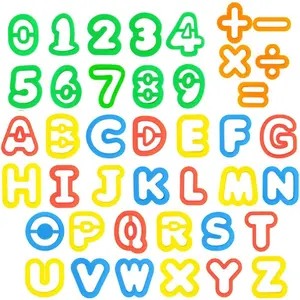 41 Pieces Kids Letter & Numeral Molds Set Preschool Cognition Creative Cutting Craft Tools