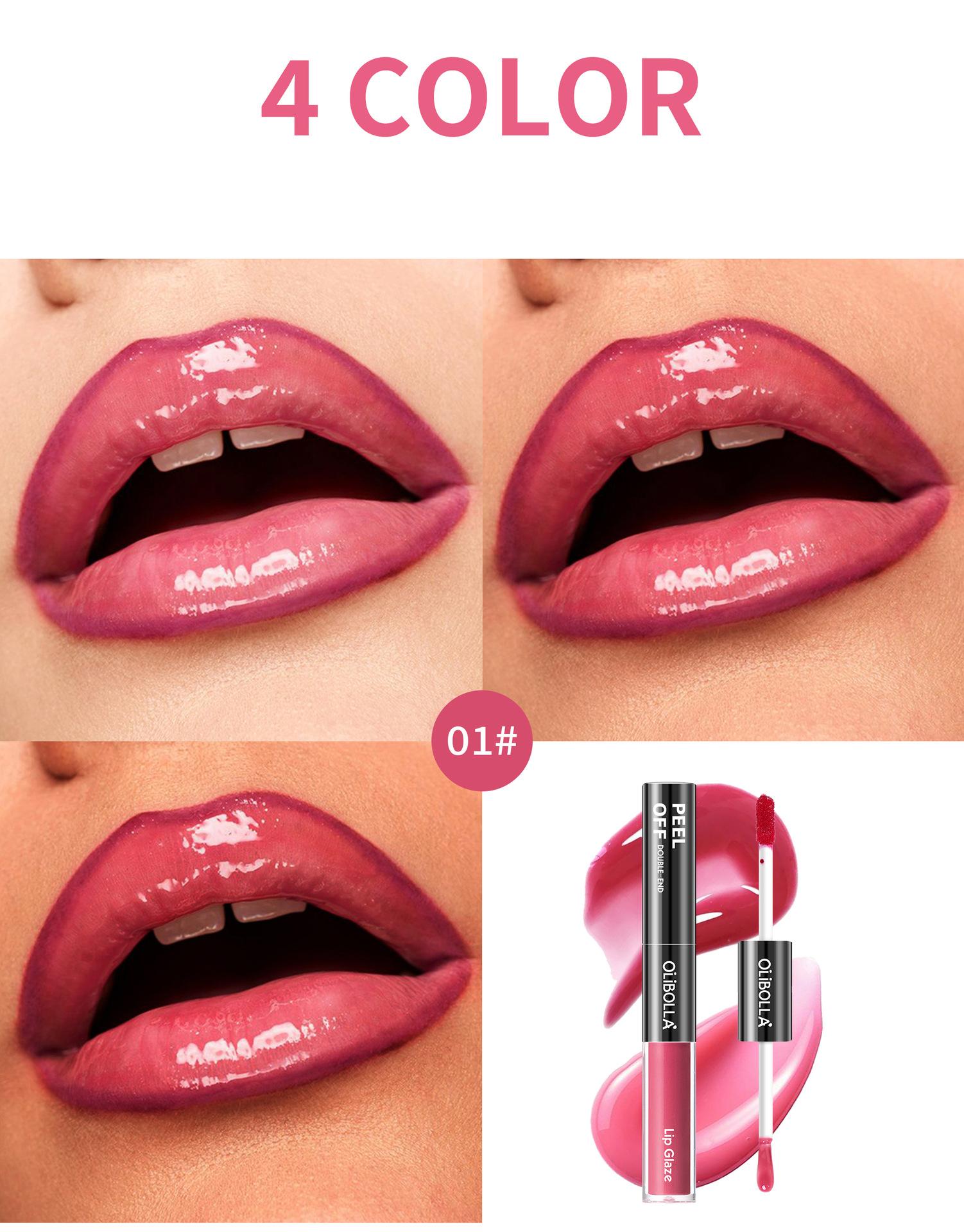 GET THE JUICY GLASS LIPS![OLIBOLLA Official] 2-in-1 Peel Off Lip Liner Stain & Plumping Oil Duo: Viral Peel & Reveal Lip Tattoo, Transfer-Proof & Hydrating Matte Long-Lasting Waterproof Lipstick