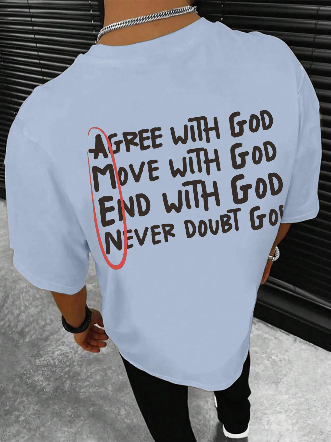 Men's Regular Fit Slogan Print Round Neck Sleep Tops, Casual Comfy Short Sleeve Tee for Daily Home Wear, Men Sleepwear for All Seasons