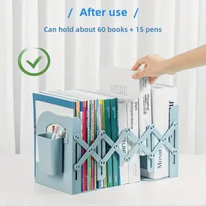 Expandable Desktop Bookend/Organizer – Adjustable Book Rack for Students