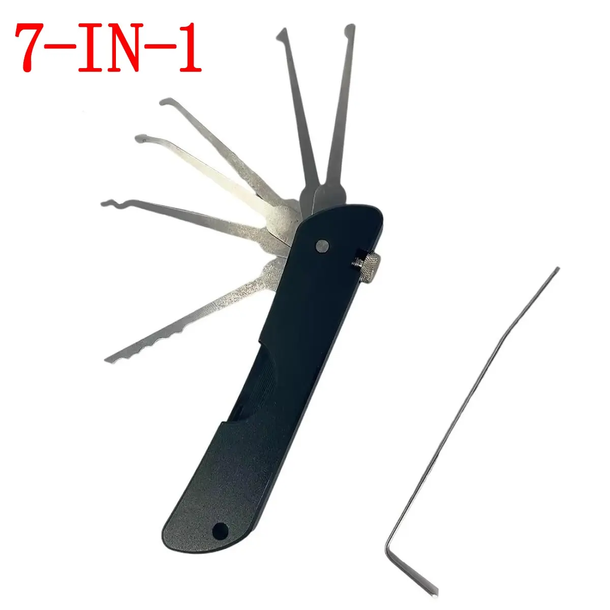 7-In-1 Hook Tool, Foldable and Locking, Multi-Functional Repair Tool, Lightweight and Compact, Stainless Steel Material