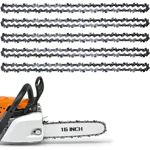 5 Pack 16 Inch  Chain, 3/8" LP Pitch .043" Gauge 55 Drive Links -  for Stihl MS170, MS171, MS180C, 61PMM355 & Oregon 90PX055G