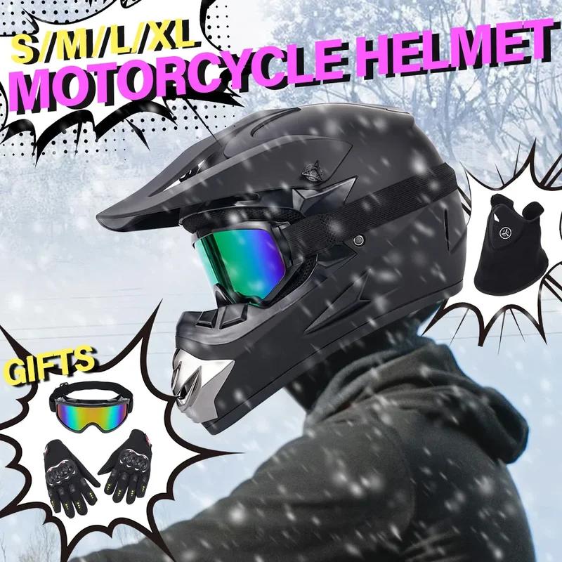 Man Woman Motocross Motorcycle Helmet ATV Motocross MTB MTB DH Racing Helmet Cross Helm Capacetes Send 3 pieces gift.