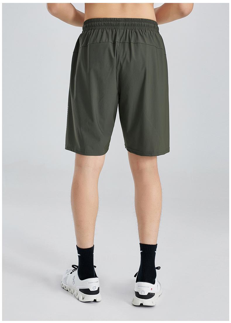 2026 New Men's Breathable Casual Shorts, Ice Silk Thin Quick-Dry Sports Fitness Shorts for Outdoor Running