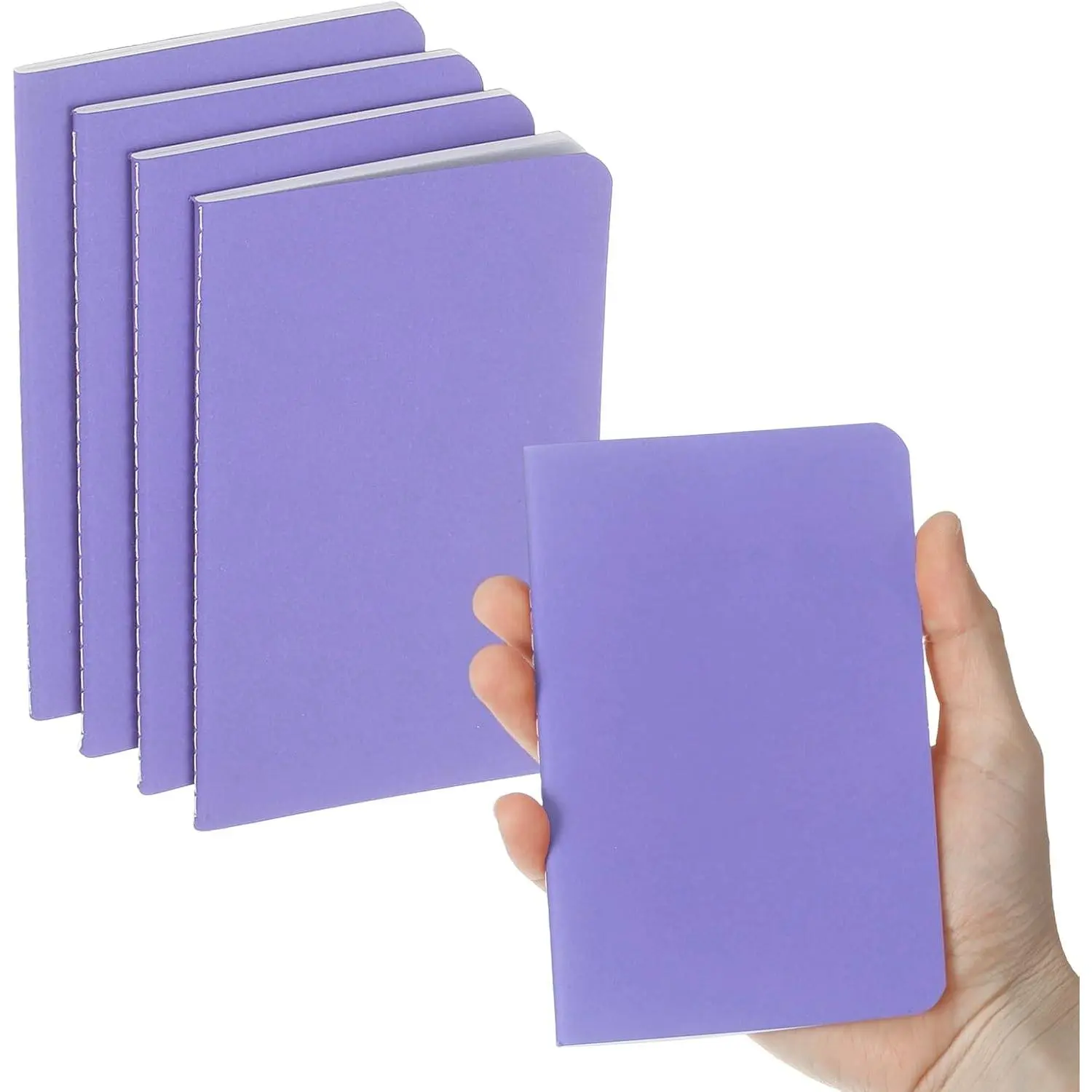 4 Pack A6 Notebook, A6 Journal Mini Notebook Pocket  Memo Notepads Lined Sketchbook Small 3.5x5.5 Inch 30 Sheets for Men Women Office Supplies Purse Travelers,