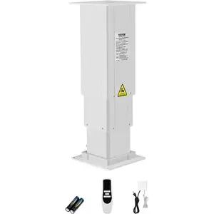 VEVOR Electric Lifting Column System, 260 lbs Lift Table, 14.2 - 31.1 in Height Range, Three - Stage Adjustable Desk Column, Telescopic Table Leg, Comes with Power - Supply Option to Control up/Down Motion