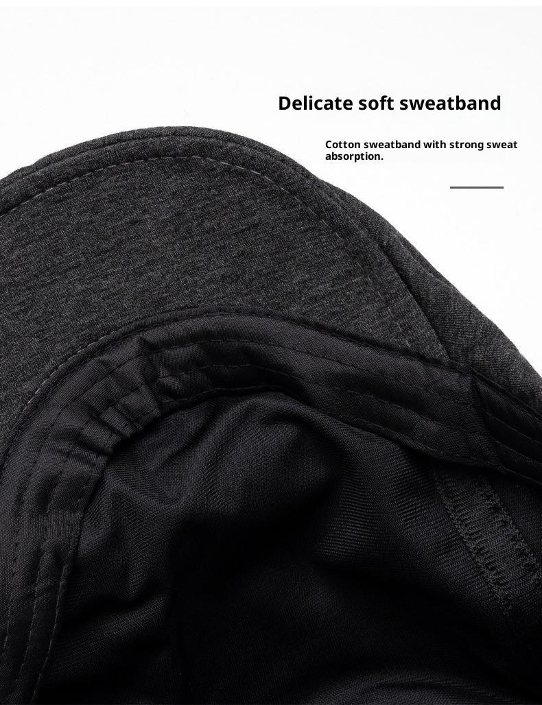 BIGWIG Men's Retro Cotton Flat Top Cap, Unisex Flat Top Sports Cap, Newsboy Cap, Gatsby Cap, Autumn/Winter Wool Plain Beret, Warm Front Cap, British Style Soft Top Newsboy Cap, Solid Color Hunting Cap, Driver's Cap