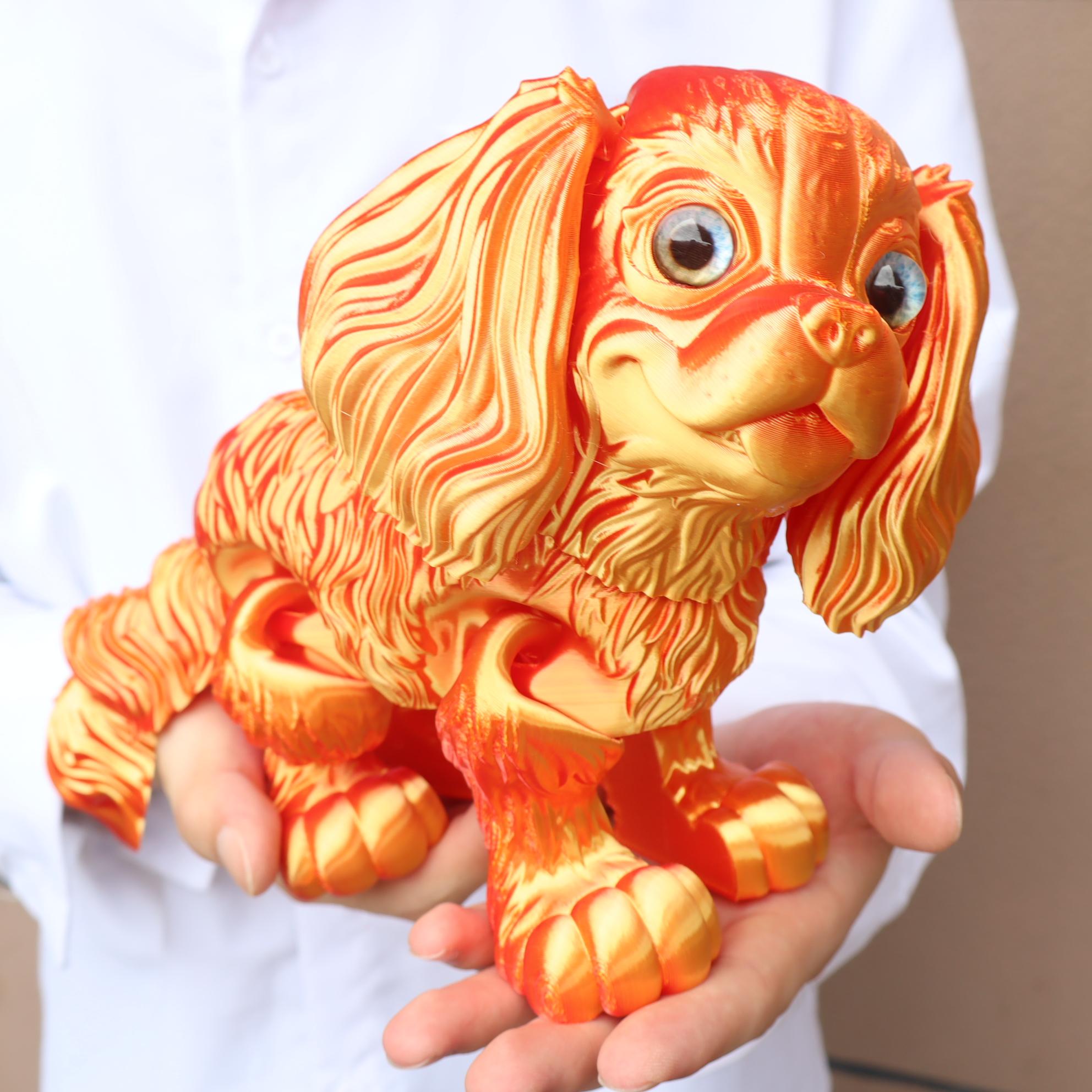 3D Printed Poodle Dog Figurine, Large & Small Sizes Available Decorative Fidget Figurine, Durable Plastic Material, Perfect Gift for Any Occasion, Articulated Fidget Figurines, Doll Figurines, Collectible Figurines