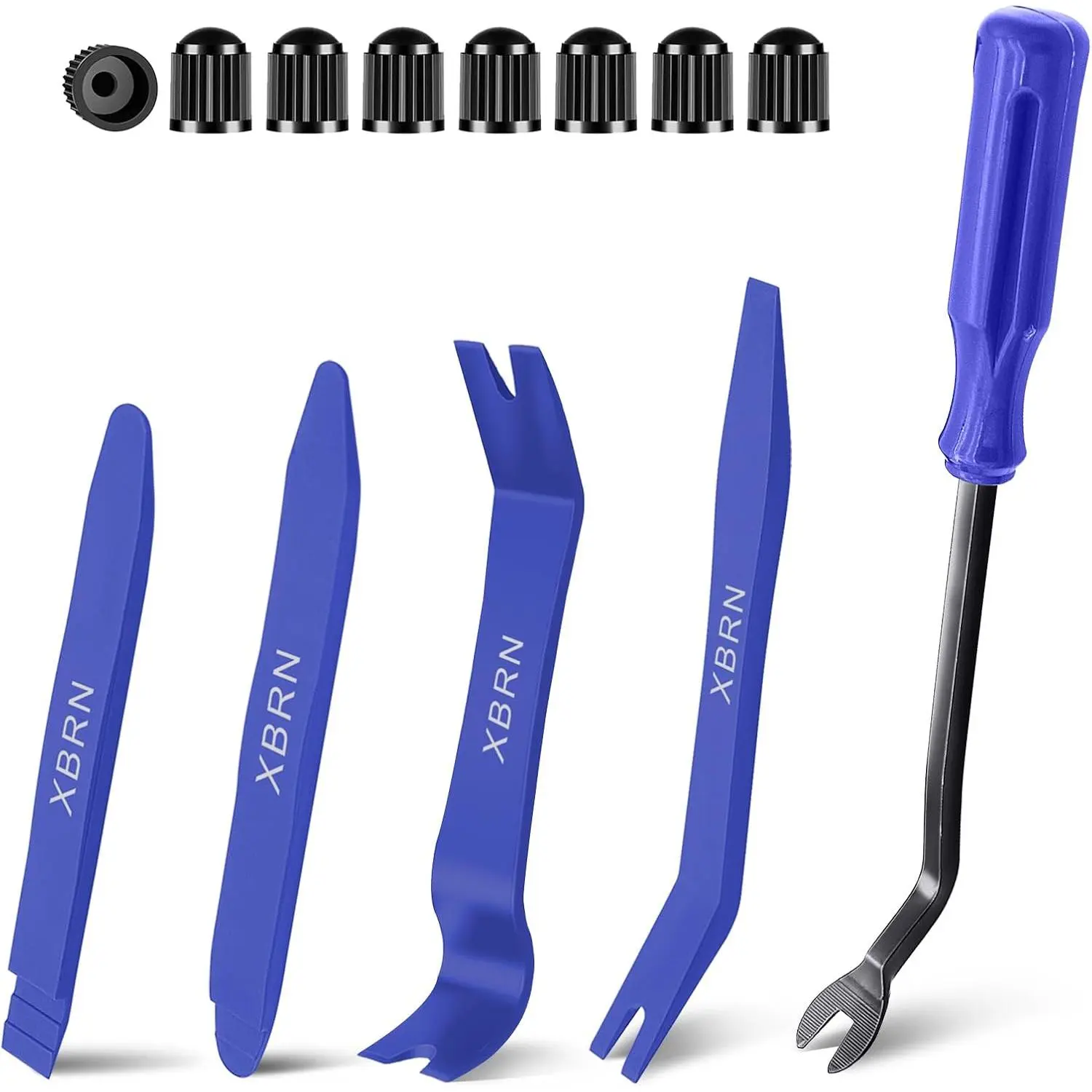 XBRN Auto Trim  Kit,13 Pcs  Panel Door Window Tools Kit,Auto Clip Fastener Remover  Tool Set Blue