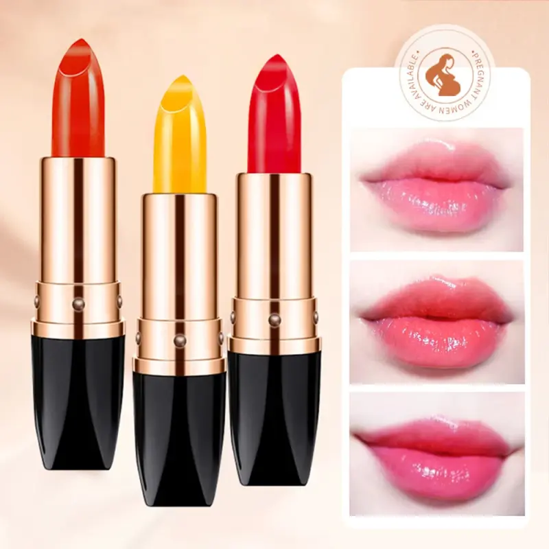 Women's 3-Color Lipstick Set, Long-Lasting Moisturizing Lip Makeup, Daily Cosmetic Gift, Hydrating Lip Gloss