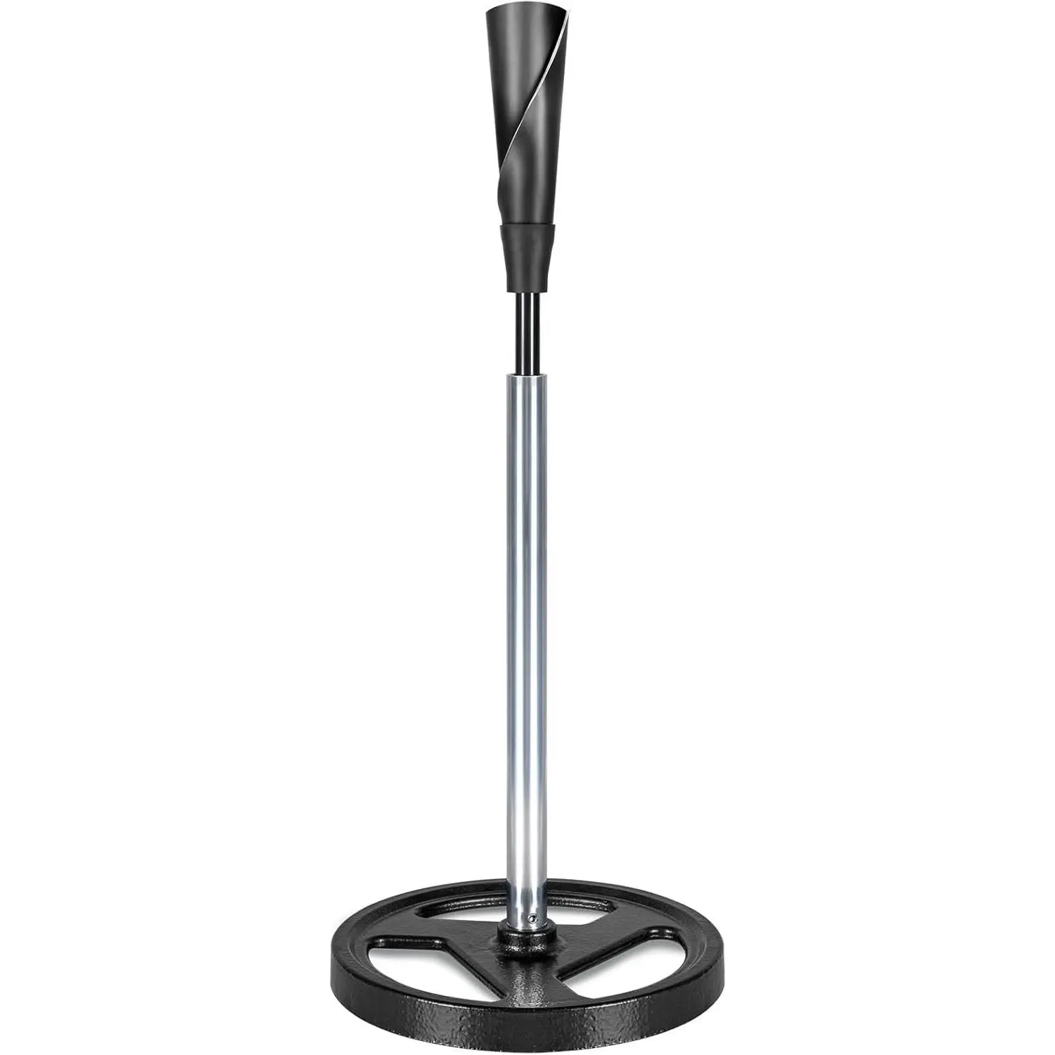 Portable Batting Tee for Baseball/Softball - Adjustable Height 24" to 46", 25" to 37", Baseball Practice  Hand-Rolled Flexible Rubber Top & Heavy Duty Base for T-Ball, Youth & Adults