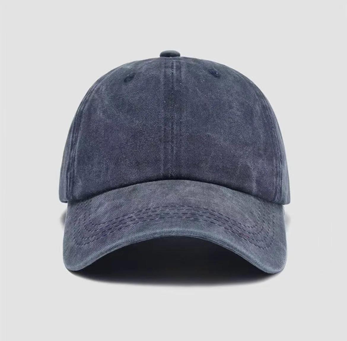 Water washed old duckbill cap, spring and summer soft top, retro curved brim, versatile casual outdoor baseball cap