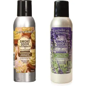 Creamy Vanilla and Lavender With Chamomile Smoke Odor Exterminator 7oz Sprays 2 Pack (1 Each)