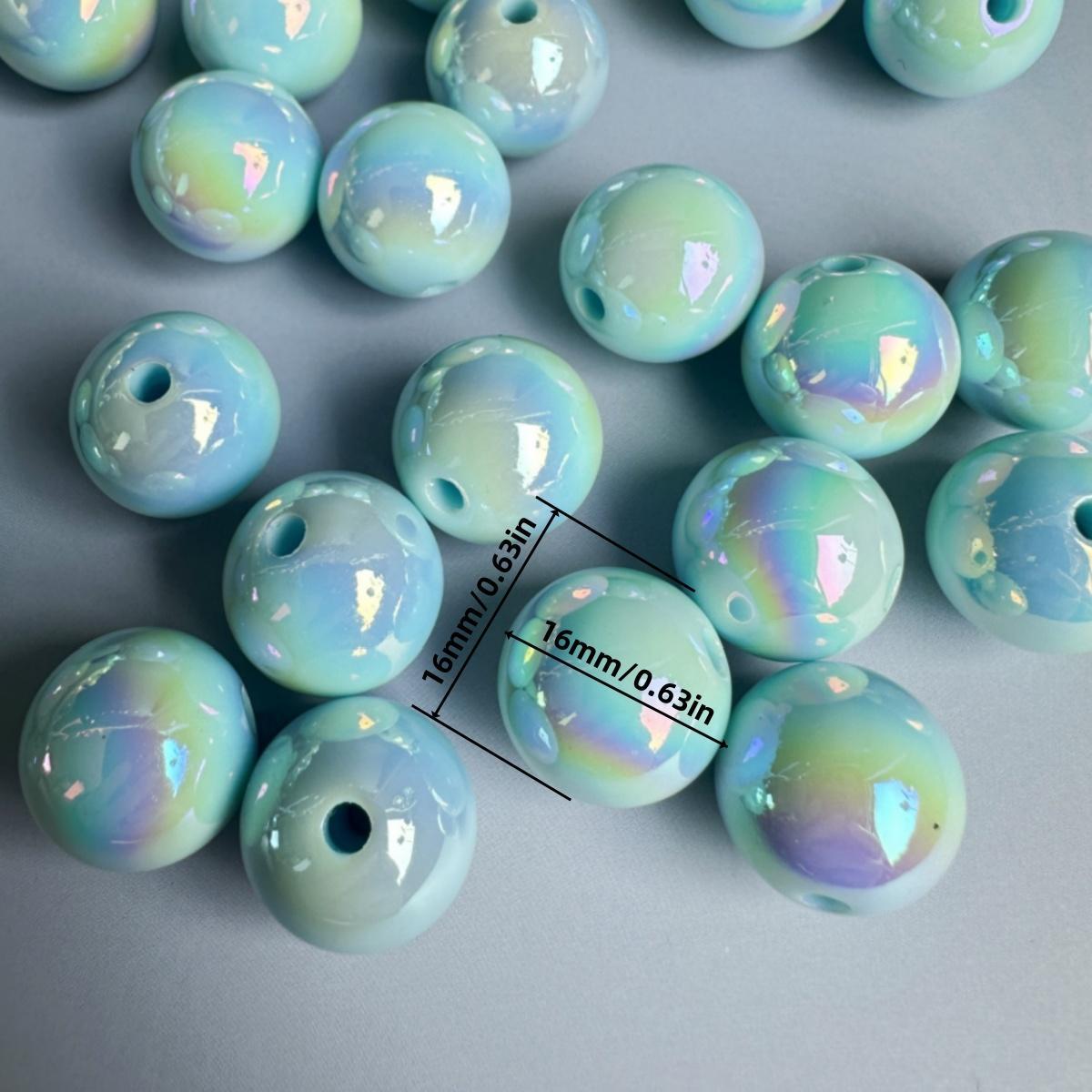 16 mm Resin Beads, Loose Beads for Necklace and Bracelet DIY Jewelry Silicone Accessory Kit, Jewelry Making Accessories Bead Set, Handmade Crafts Supplies, DIY Mixed Beads, DIY Galaxy Beads, Diy Beading Accessories