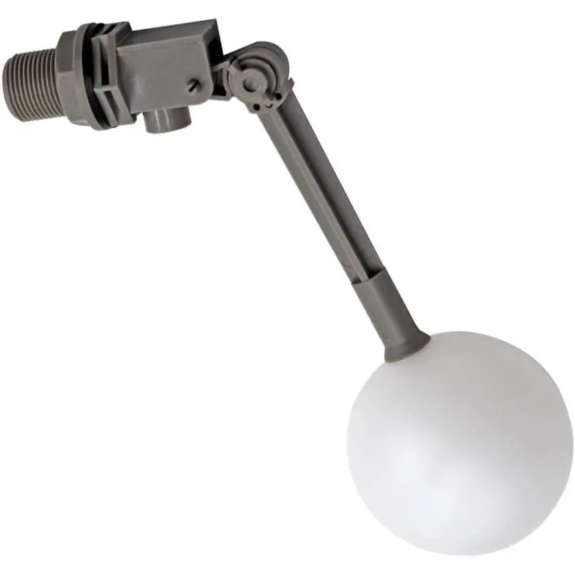 Durable 3/4 Inch Plastic Water Float Valve with Adjustable Arm - Automatic Fill for Water Tank, Pool, Livestock Waterer