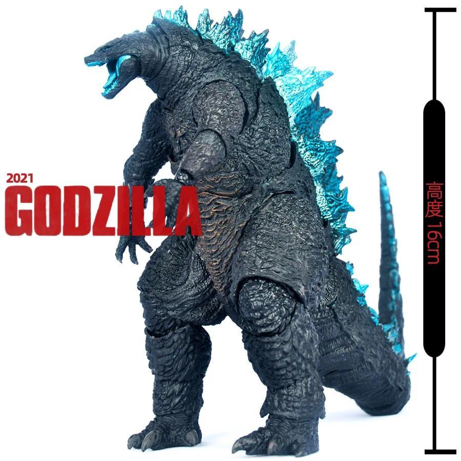 16CM 2021 Godzilla PVC Action Figure Collectible Model Toy Hands Moveable