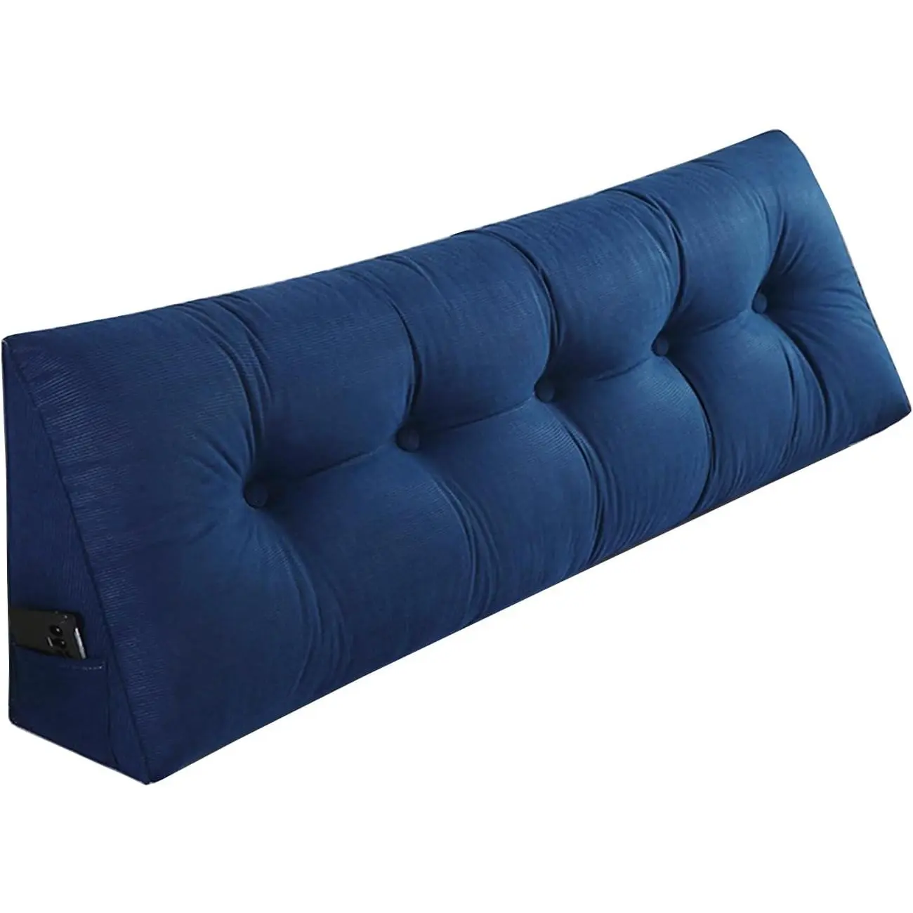 Husband headboard Pillow Large  Rest Support Reading Pillows for Sitting in Bed for Adults Triangle  Wedge Pillow headboard  Size, Blue