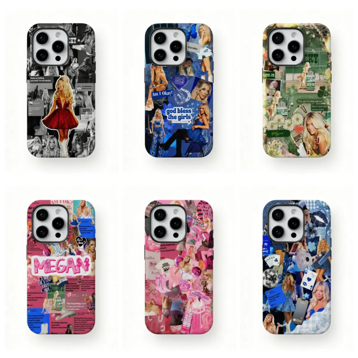 M,egan-M0roney Cloudfor iPhone17,16,15,14,13,12Plus,Pro,Max and Samsung Galaxy S22-26, Country Music Merch Gift