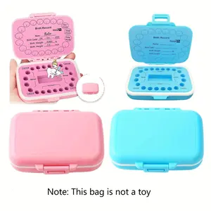 Milk Tooth Storage Box, Fairy Tale Memory Keeper, Dental Gift for Halloween Thanksgiving Christmas, Collect Childhood Memories