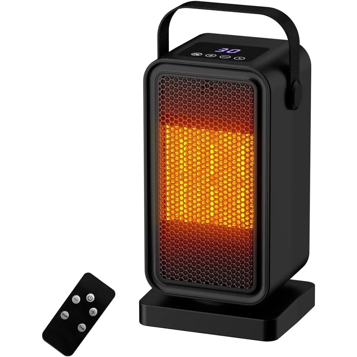 Small Space Heater for Indoor Use,  Heating Portable Desk Heater,  Power Modes, Timer & Overheat Protection - Personal Space Heater for Bedroom, Office,