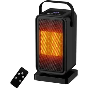 Small Space Heater for Indoor Use,  Heating Portable Desk Heater,  Power Modes, Timer & Overheat Protection - Personal Space Heater for Bedroom, Office,