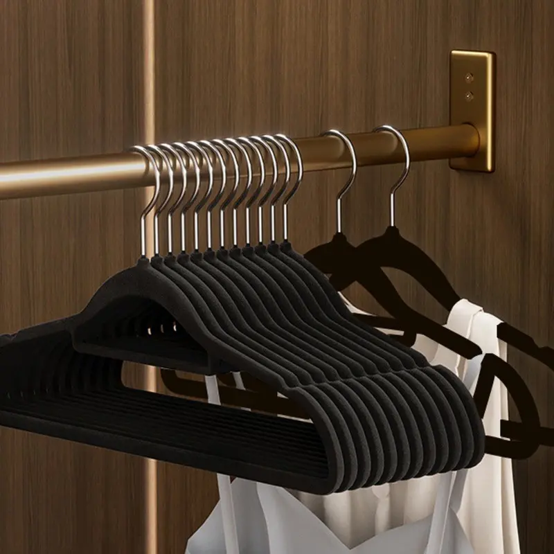20 Pack Velvet Hangers Non-Slip Ultra-Thin Space-Saving Flock Hangers for Closet & Wardrobe Storage