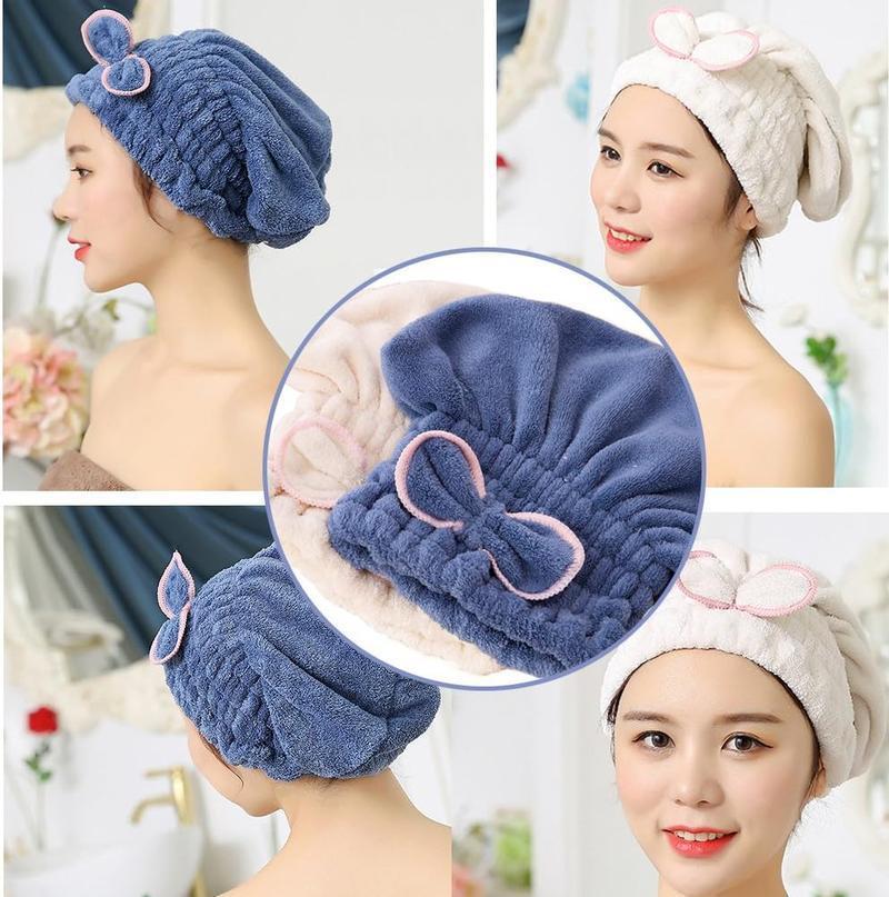 3PC Microfiber Hair Towel Caps for Women  Ultra Absorbent & Fast Drying  Soft Turban Wrap for Wet Hair  Lightweight & Shiny Hair Drying Towel for Quick Use