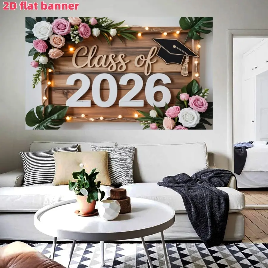 Vintage Wood Grain Rose String Light Photography Backdrop, Polyester Material, Ideal for Birthdays, Weddings, Parties, Home Decor