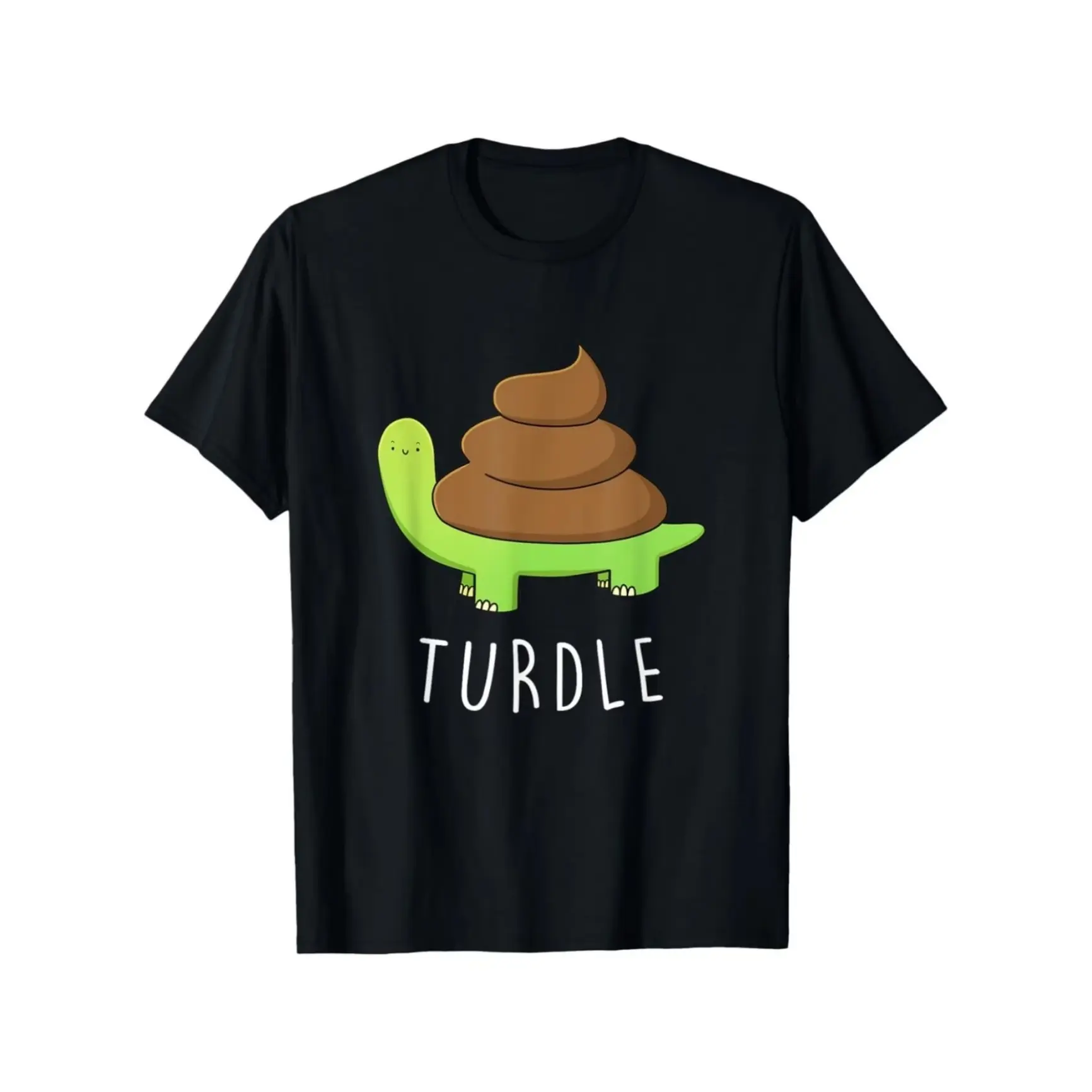 Loose Fit Graphic T-Shirt, Funny Turdle Tortoise Cartoon Printed Craft Tee, Soft Breathable Short Sleeve Top, Humor Meme Casual Outfit For Men Women, Cute Novelty Animal Graphic Shirt For summervibes