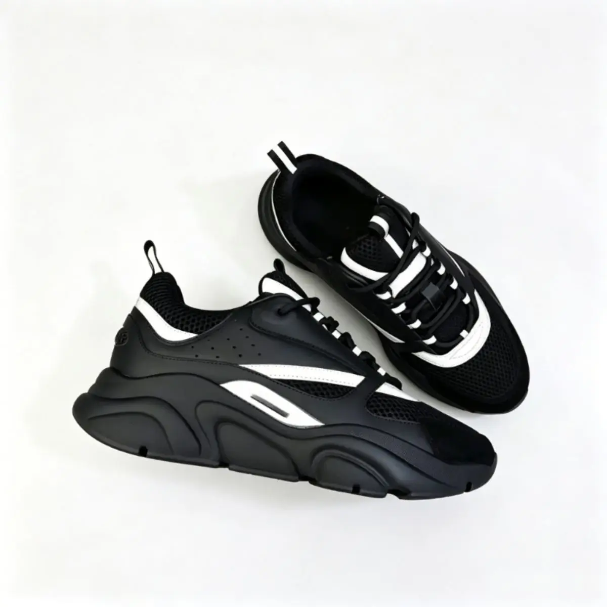 Color Block Mesh Chunky Dad Sneakers Lightweight Platform Walking Shoes Breathable Mesh Upper Shock Absorbing Cushion Sole Non Slip Thick Sole Lace Up Casual Athletic Trainers For Men Women Daily Street Outdoor Footwear All Season