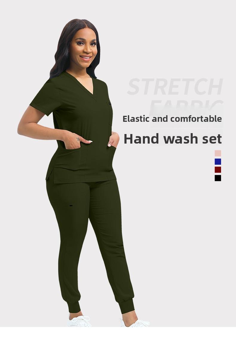 2025  Nurse Scrub Uniform Set Pet Clinic Nurse Workwear Unisex Scrub Suit Nursing Scrub Women Uniform Multi-color Workwear Men