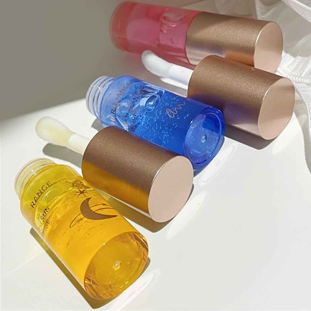 Moisturizing Lip Oil Transparent Lip Gloss, 3 Counts Moisturizing Lip Volumizer for Fuller Lips, Perfect Lip Gloss Oil for Makeup Lovers