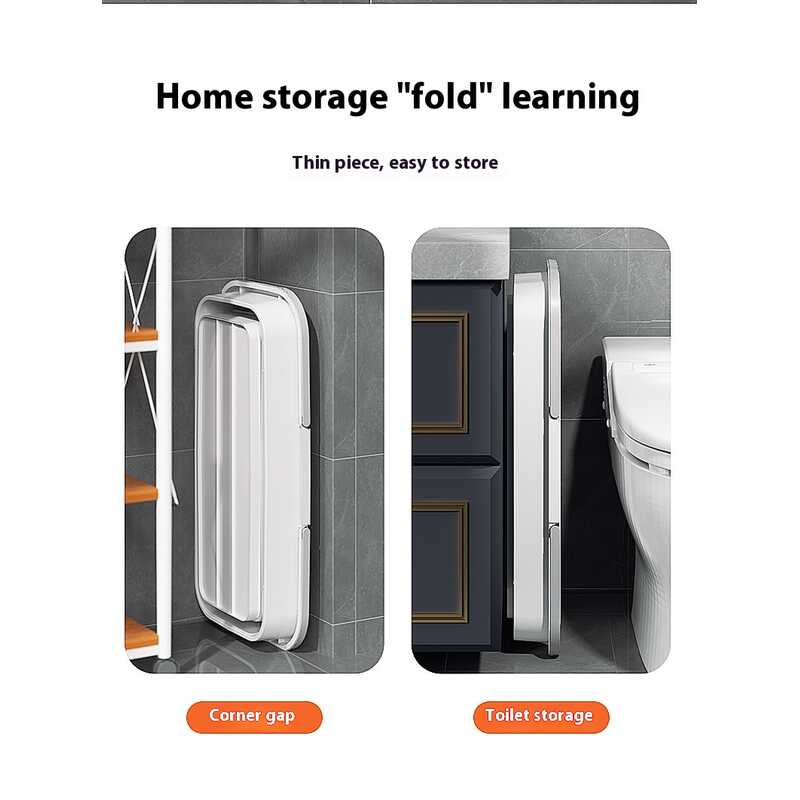 Large capacity foldable rectangular mop cleaning bucket lifting type car washing and fishing multifunctional portable bucket