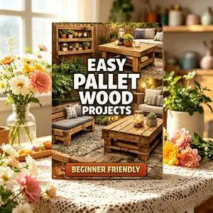 Beginner Woodworking Project Plan, 5.5 X 8.3 Inches, Step-By-Step Blueprint Template, Practical & Aesthetic Wooden Projects, Gift Idea