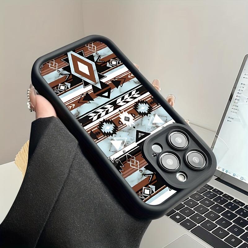 Trendy Full Protective Western Cowboy Culture Pattern Phone Case for IPhone 16 15 14 13 12 11 Pro Max Plus Luxury Shockproof Protection Back Cover