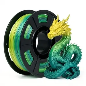 Silk Rainbow Pla Filament, Shiny Surface Pla Material, Ideal for Beginners DIY 3D Printing Projects, High-Quality 3D Printer Filament