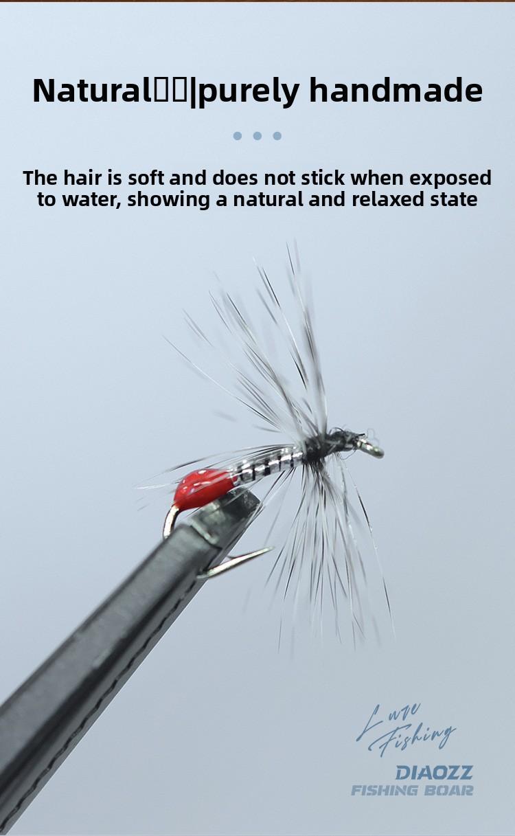 50pcs Bionic Micro Fly Fishing Flies | Angola Blood Ant & Poison Mosquito Stream Lures