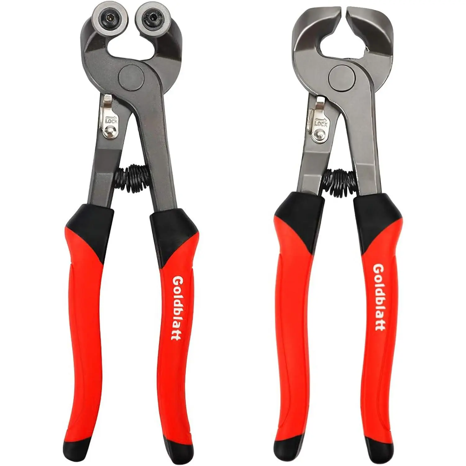 2 Piece Tile Nippers Set - Duty Wheeled Nipper & Hd Tile Nipper, Tile Pliers Soft-grip Handle - Shapping Plier, Nipper Cutting, Stone,