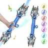 Fadaiqi Unisex Retractable LED Lightsaber - 2-in-1 Dual Sword with 7-Color Changing LED, Motion-Sensitive FX Sound, Telescopic Handle, Battery-Powered Toy Sword for Kids, Halloween Gift