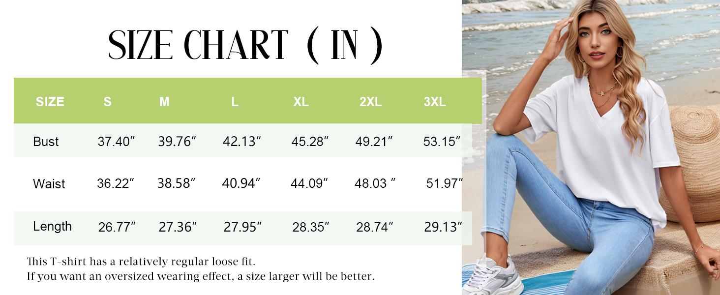WIHOLL Womens T Shirts V Neck Short Sleeve Casual Loose Tees Tops 2025 Trending Now #Springtok SpringStatements