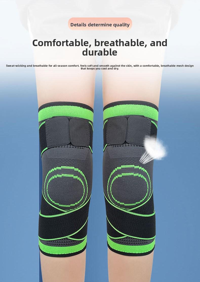 Professional outdoor sports compression strap knee brace for hiking, cycling, running, non-slip nylon knee and leg protector
