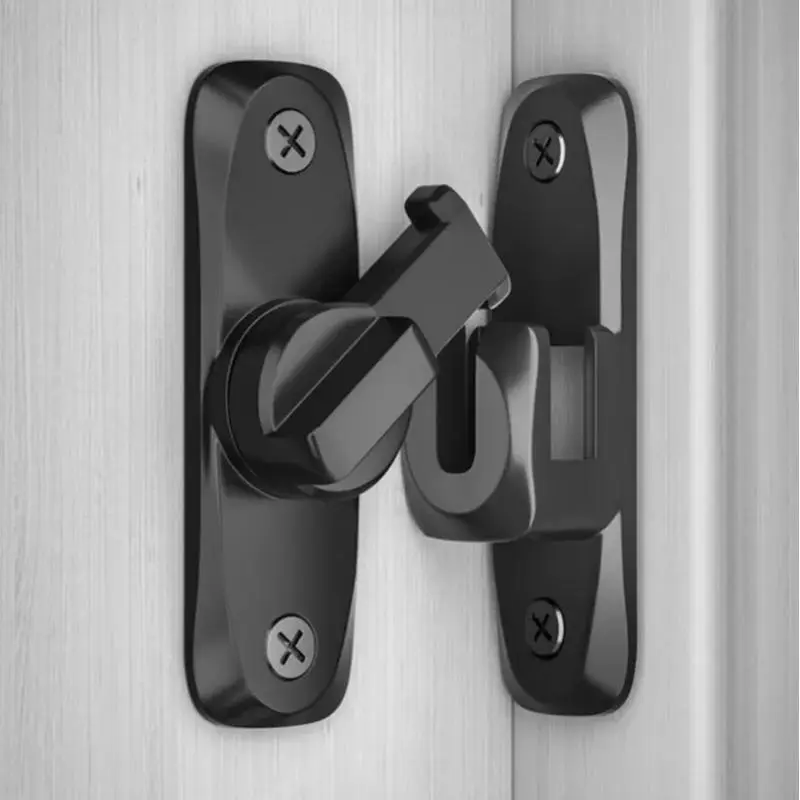 90-degree Barn Door Lock, Sliding Door Lock, Anti Theft Locks, Theft-resistant Window Hardware for Apartments & Hotels, Security Lock, High Security Locks, Double Safety Lock, Secure Latch Closure