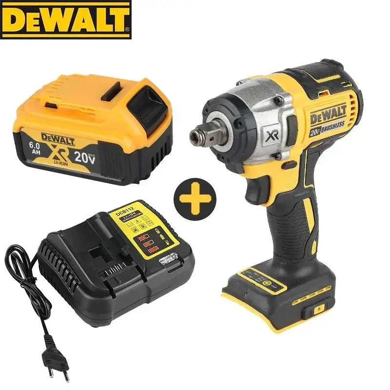 Dewalt DCF880 20V XR Cordless Brushless Impact Wrench - 1/2in Drive, 203N.M Torque, Pressure-Sensitive Speed Control for Precise Work