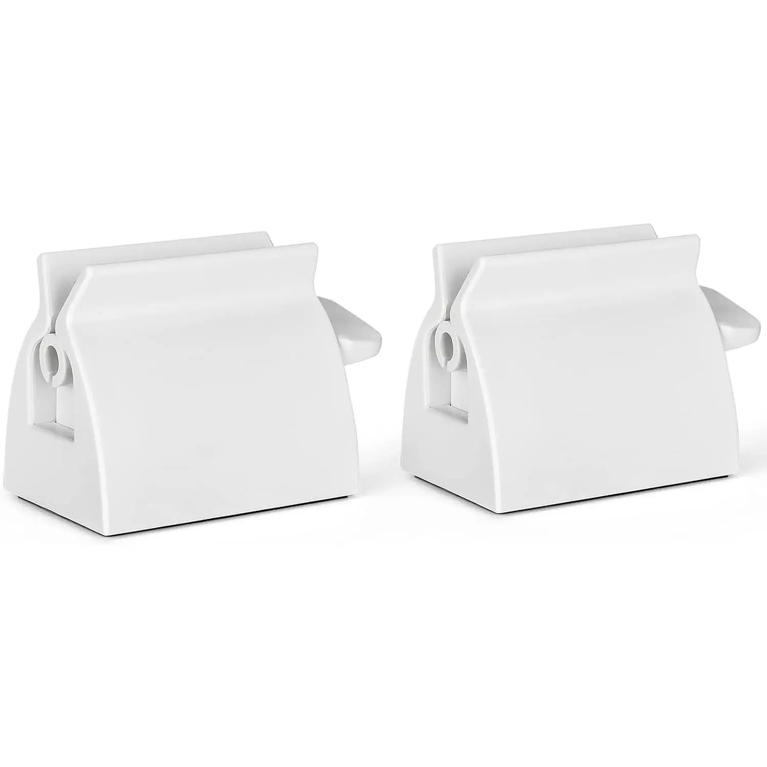2pcs Rolling Tube Toothpaste Squeezer Toothpaste Seat Holder Stand for Bathroom Accessories Milky