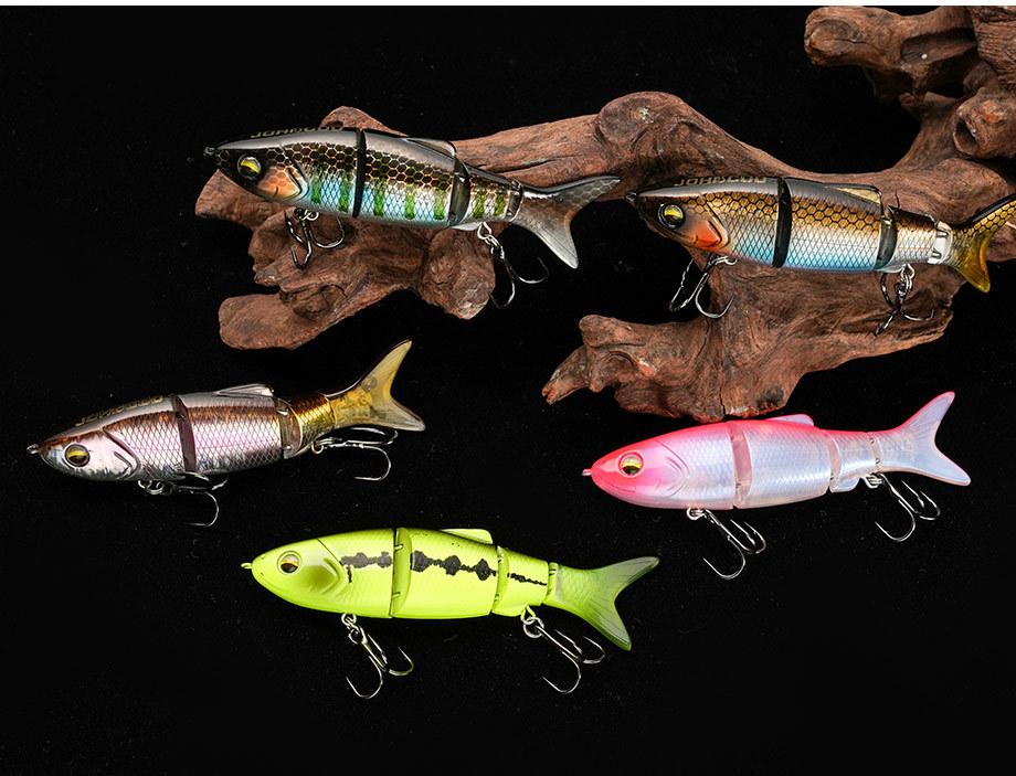 New cross-border model 9cm/12g sinking multi-section artificial fish bait for bass, snakehead, blackfish, military fish, multi-section minnow New cross-border model 9cm/12g sinking multi-section artificial fish bait for bass, snakehead, blackfish, military fish, multi-section minnow